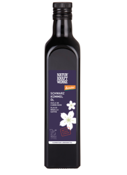NaturKraftWerke - Wholesale Cooking Oil - Black cumin oil native 500 ml Demeter1