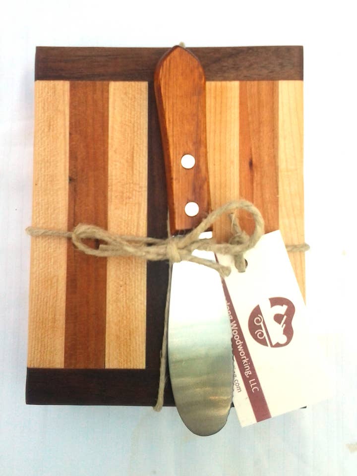 Small Laminated Cheese Board for wholesale by Lingerlong Woodworking