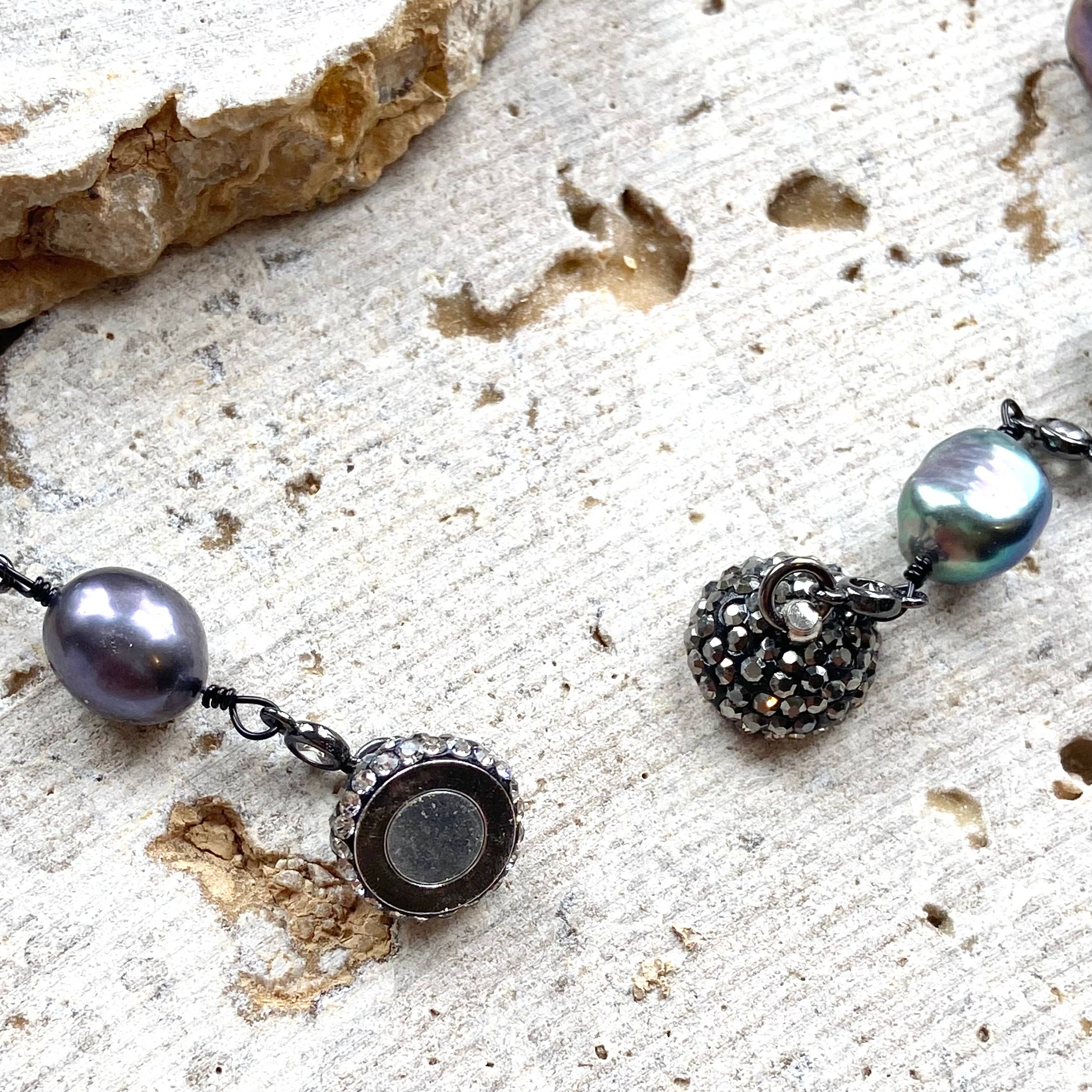 VB&CO Designs Handmade Jewelry - Wholesale Beaded/Pearl Necklace - Magnetic pearl boutique necklace ocean salon mermaid jewelry5