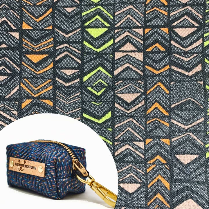 Citrus Chevron Jacquard Affaldspose Dispenser for engroshandel hos Hudson Houndstooth