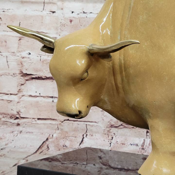 Bronzhaus – Großhandel Skulptur – Bronzestierstatue Moderne Abstrakte Bauernhaus Skulptur Dekor6