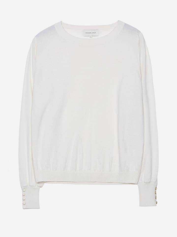 LOURMEL milk sweater for wholesale by Maison Anje