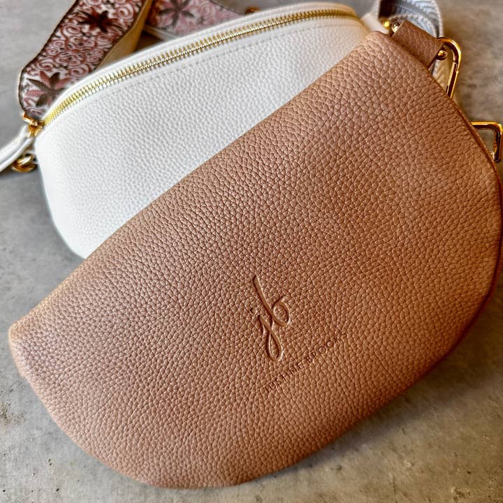 Justine Brooks Design - Wholesale Crossbody Bag - Women's - Crossbody bag Tan9