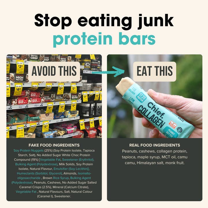 Chief Nutrition - Wholesale Snack bar - Collagen Protein Bar - Peanut Butter1