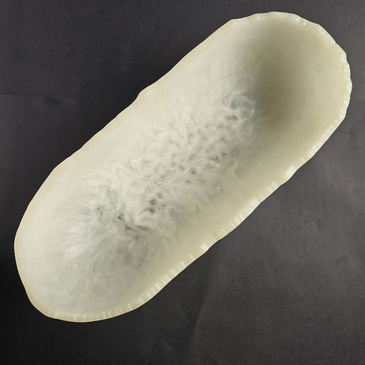 Gibb & Daan - Wholesale Serve Bowl - Large Resin Trough - Entryway Catchall - Decorative Bowl30