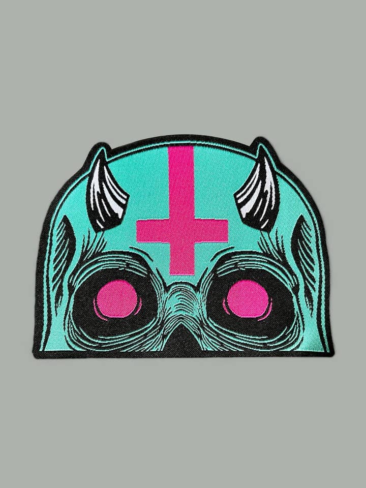 Creep Jackal Iron-On Woven Patch for wholesale by XRAEART Clothing Co