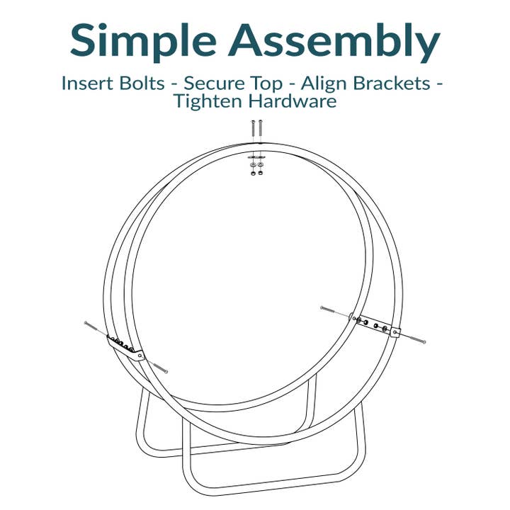 Sunnydaze Decor - Vente Foyer - Arceau à bûches en acier thermolaqué noir de 24 po4