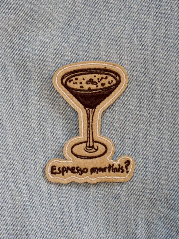 « Un espresso martini ? » Patch thermocollant pour la vente par artxnikki