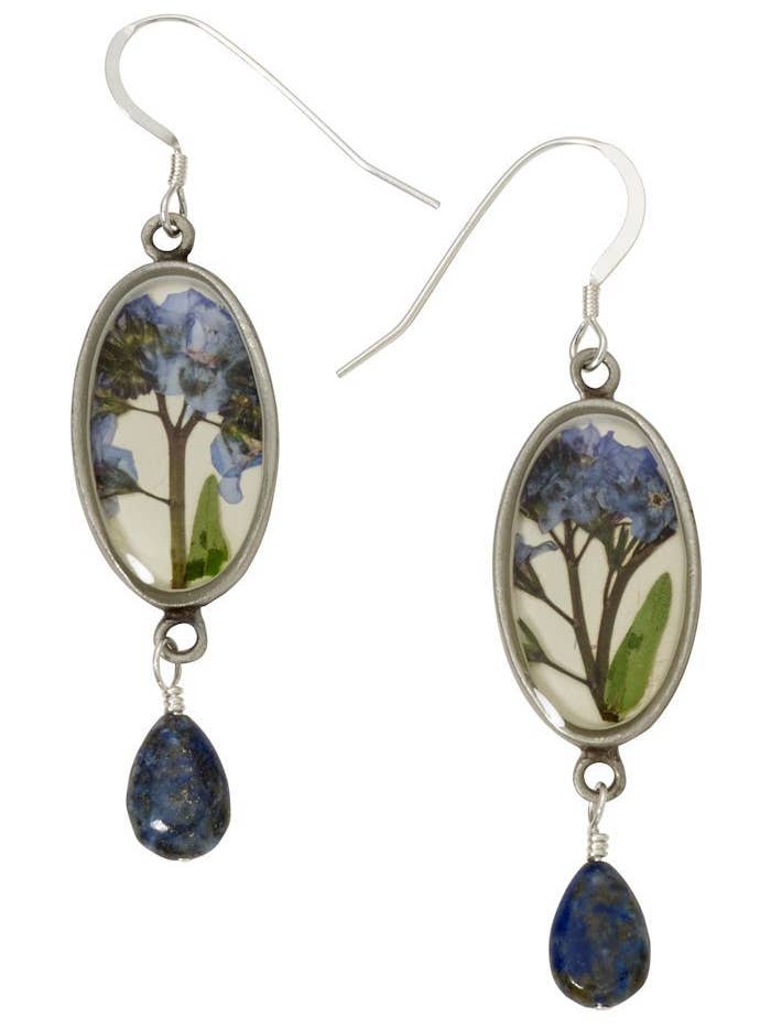 Forget Me Not Small Oval w/Drop Earrings for wholesale by Shari Dixon