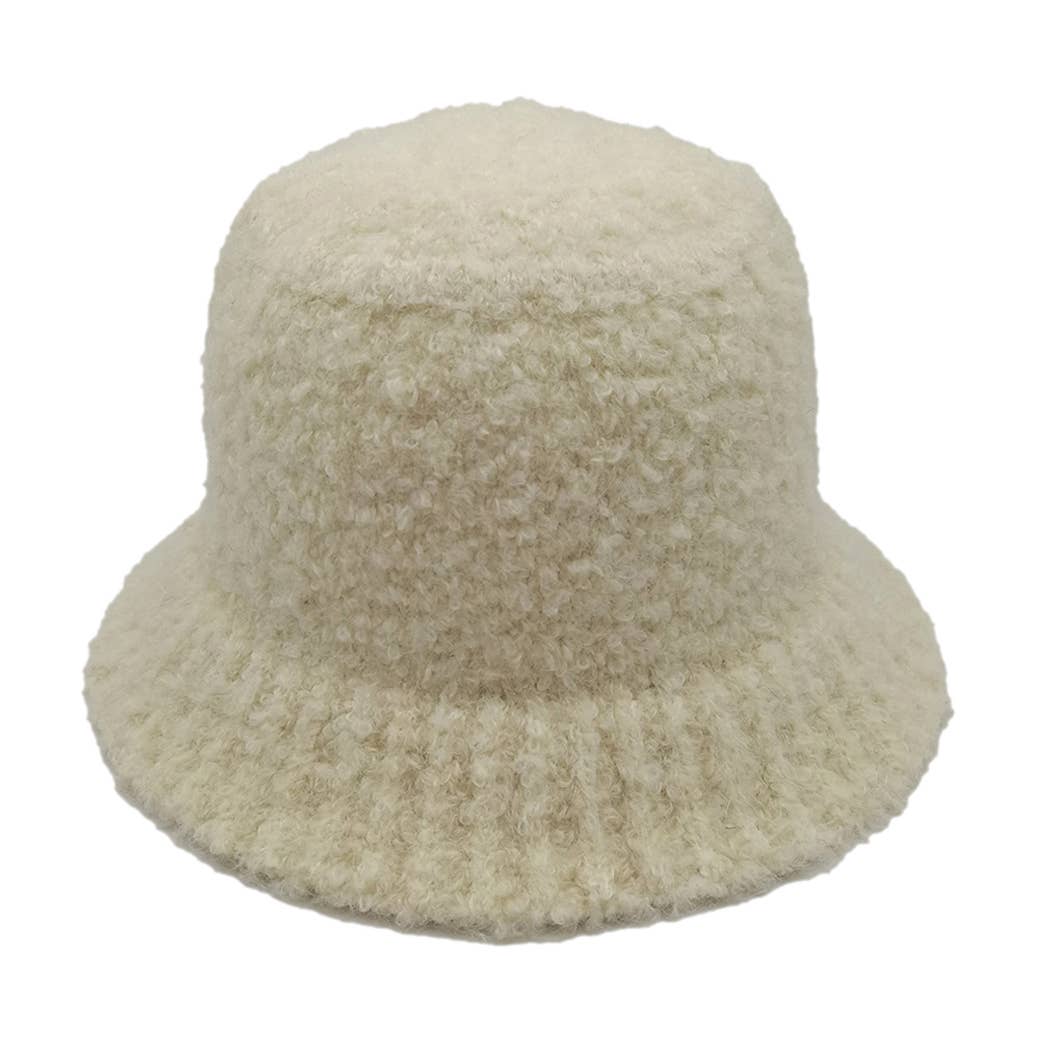 Fashion City - Wholesale Bucket Hat - Women's - Super Soft and Fuzzy Solid Bucket Hat12