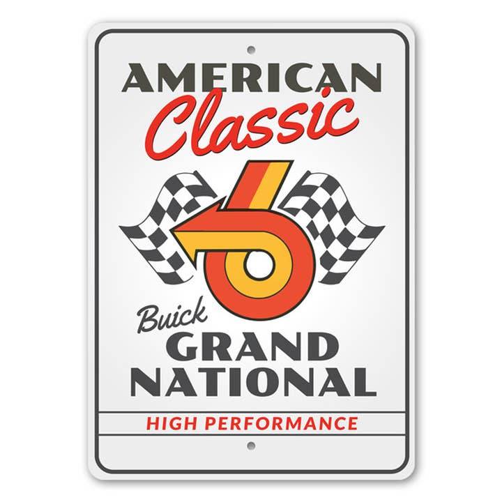 Buick Grand National Zeichen für den Großhandel von Lizton Sign Shop, Inc