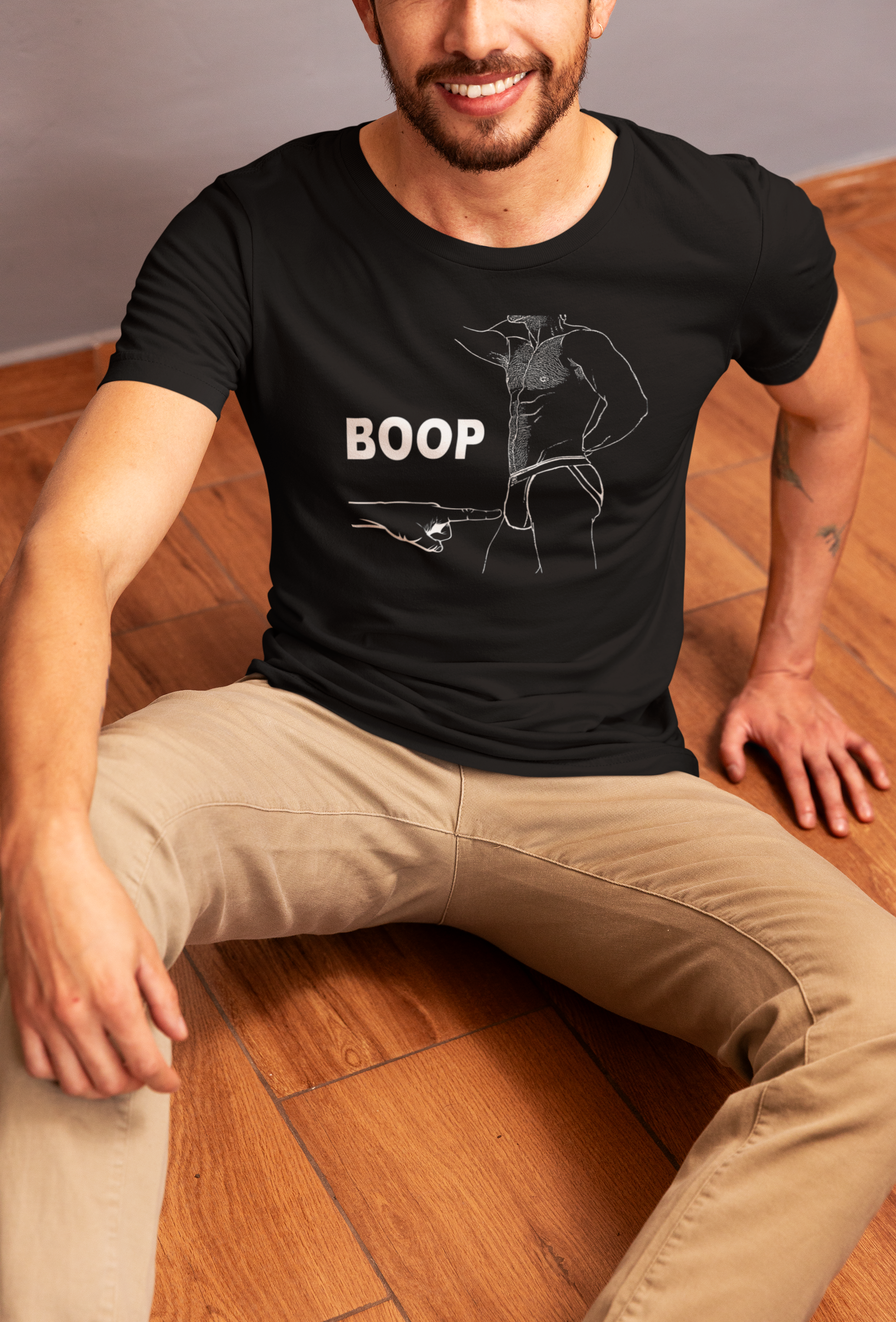 Pride Majic - Wholesale Screen Printed T-Shirt - Men's - BOOP Jock Strap Tee – Bold, Playful Unapologetic LGBTQ Pride2