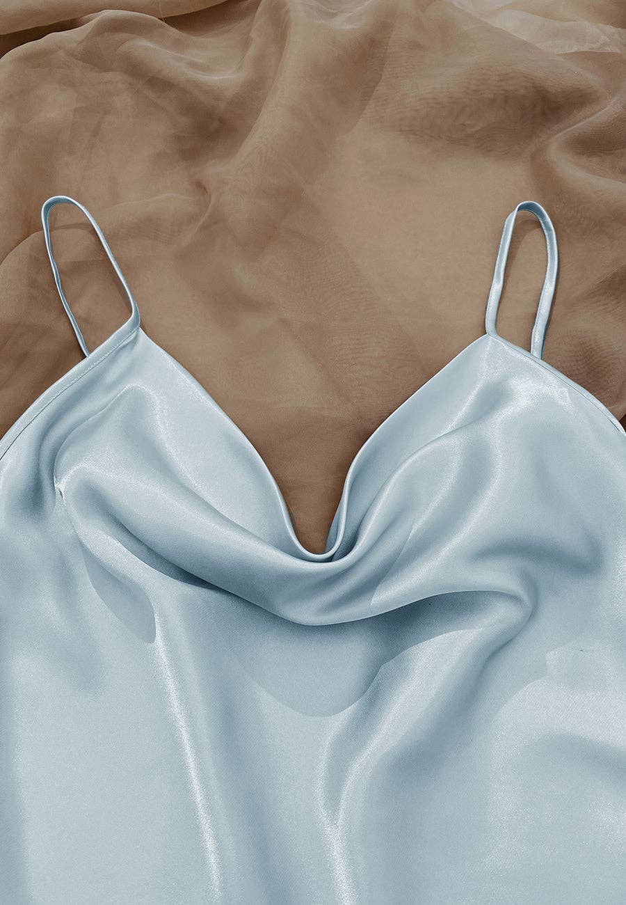 Anna Kaci Wholesale - Wholesale Lounge Set - Women's - Cowl Tank and Shorts Lounge Set1