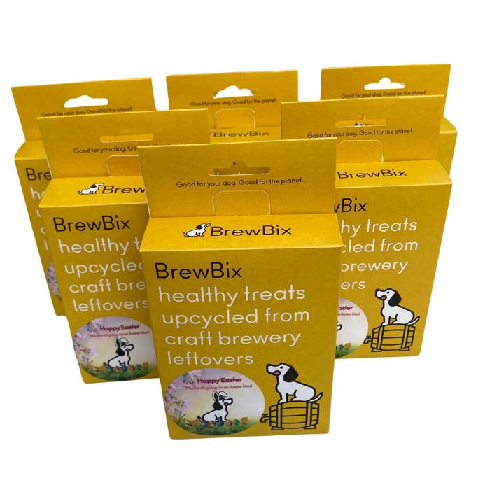 BrewBix Easter Gift Box - 6 x 100g dog treats for wholesale by BrewBix