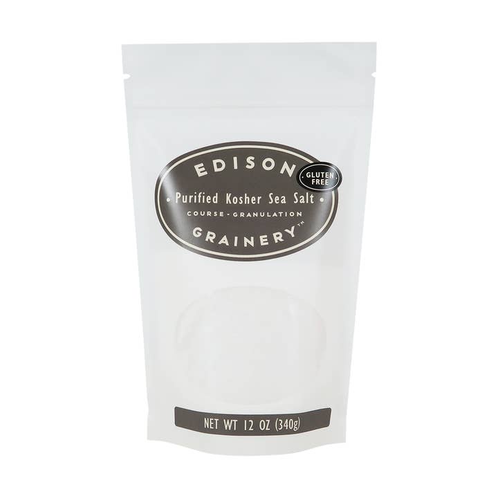 Edison Grainery Kosher Sea Salt 12 oz for wholesale by Edison Grainery