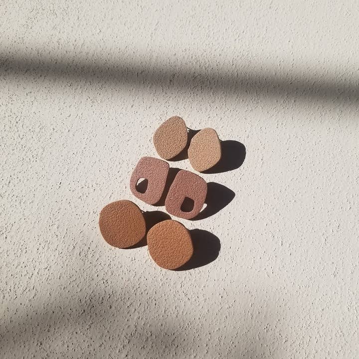 That Clay Girl Co. - Wholesale Stud/Post Earrings - RUSKA #5 | Polymer Clay Earrings | Stud Pack | 3 Pack Studs