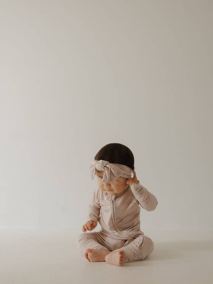 Forever French Baby - Wholesale Sleepsuit - Baby - Bamboo Zip Pajamas | Ruby