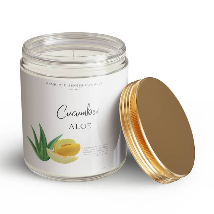Pampered Senses Cucumber Aloe for wholesale by Pampered Senses Candles