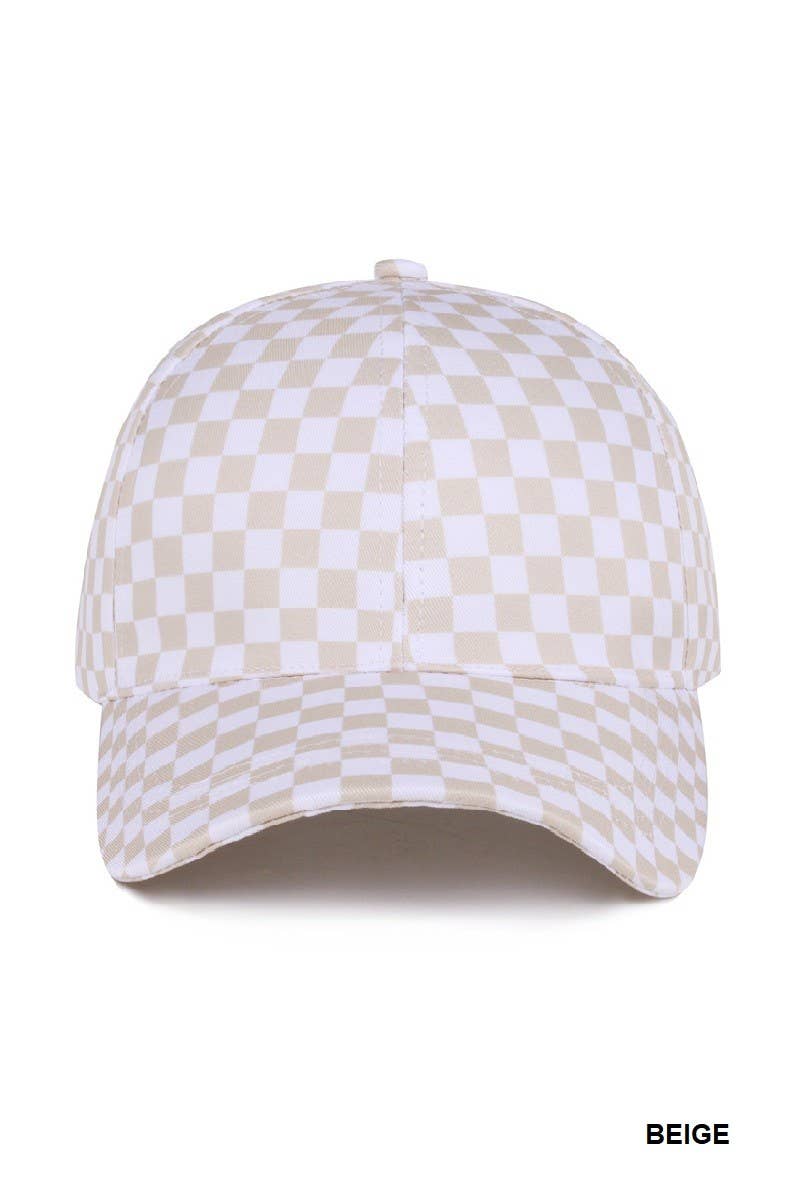 Vanilla Monkey - Wholesale Baseball Cap - Women's - Checkered Pattern Baseball Cap1