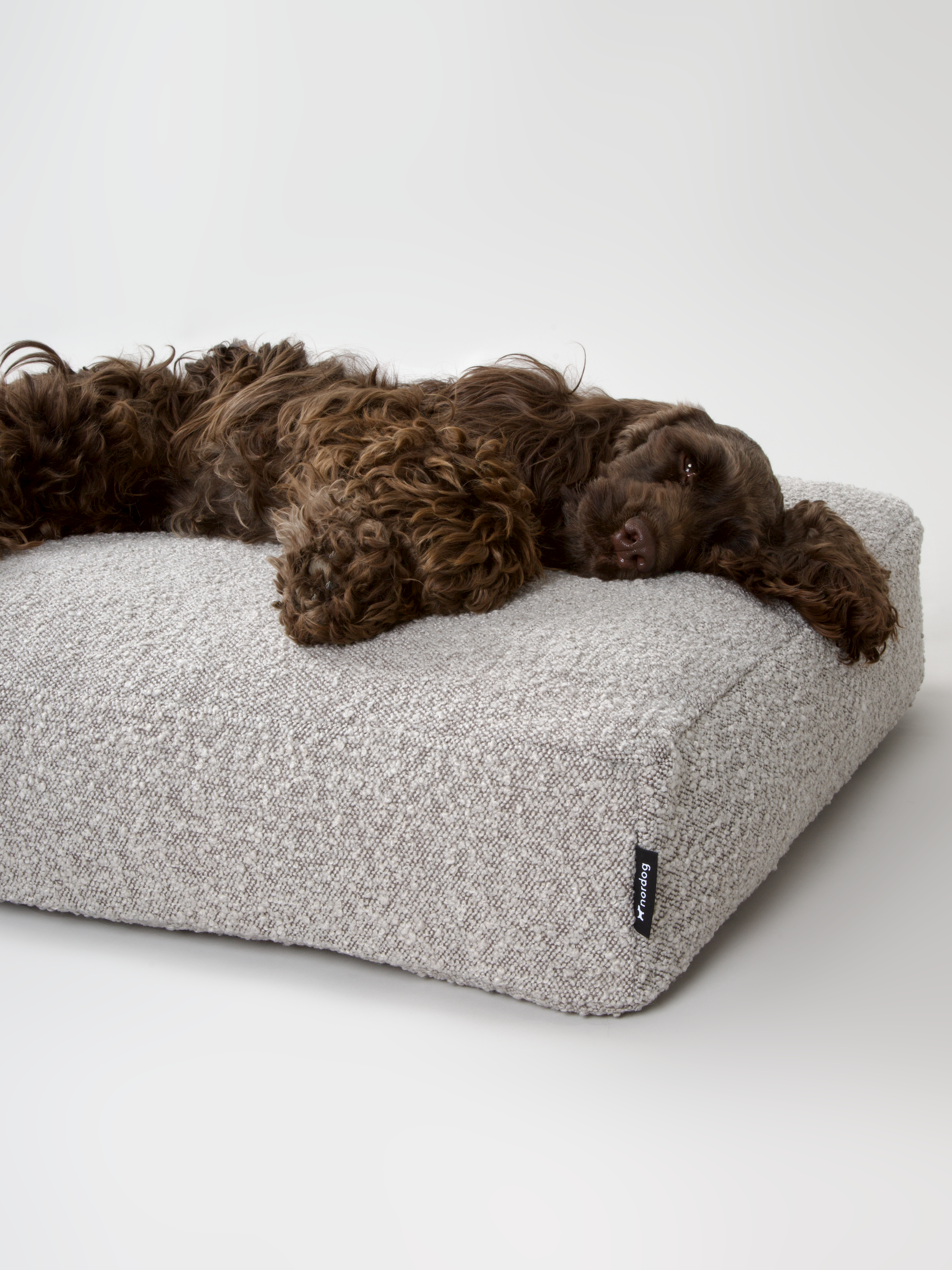 Nordog – cama - Cão por atacado – Almofada para cachorro BILLY em bouclé taupe5