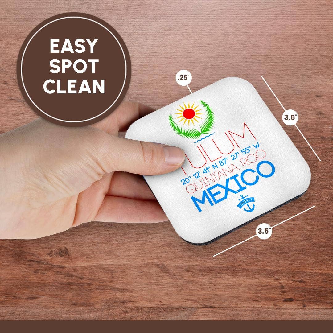 3dRose - Wholesale Coasters - 3dRose, Tulum, Quintana Roo, Mexico, beautiful summer travel gift, Coaster13