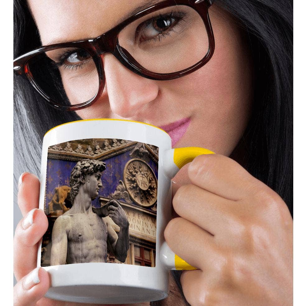 3dRose – Engroshandel Kaffekrus – 3dRose, Italien, Firenze, Piazza della Signoria, David - EU16 WBI3102 - Walter Bibikow, Krus1