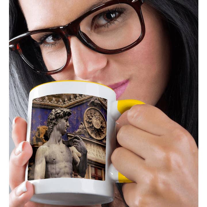 3dRose - Wholesale Coffee Mug - 3dRose, Italy, Florence, Piazza della Signoria, David - EU16 WBI3102 - Walter Bibikow, Mug1