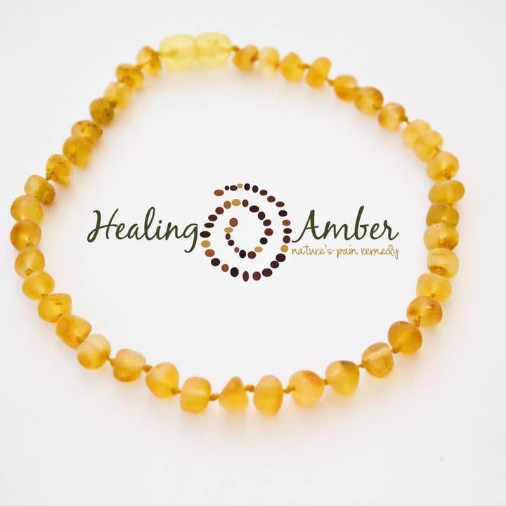 Healing Amber - Wholesale Beaded Bracelet - Raw Gold-Circle-5.5" clasp
