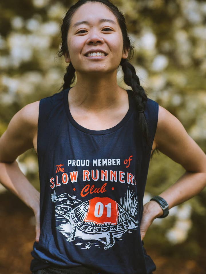 Slow Runners Club Tank for wholesale by Sarah Marie Running Co