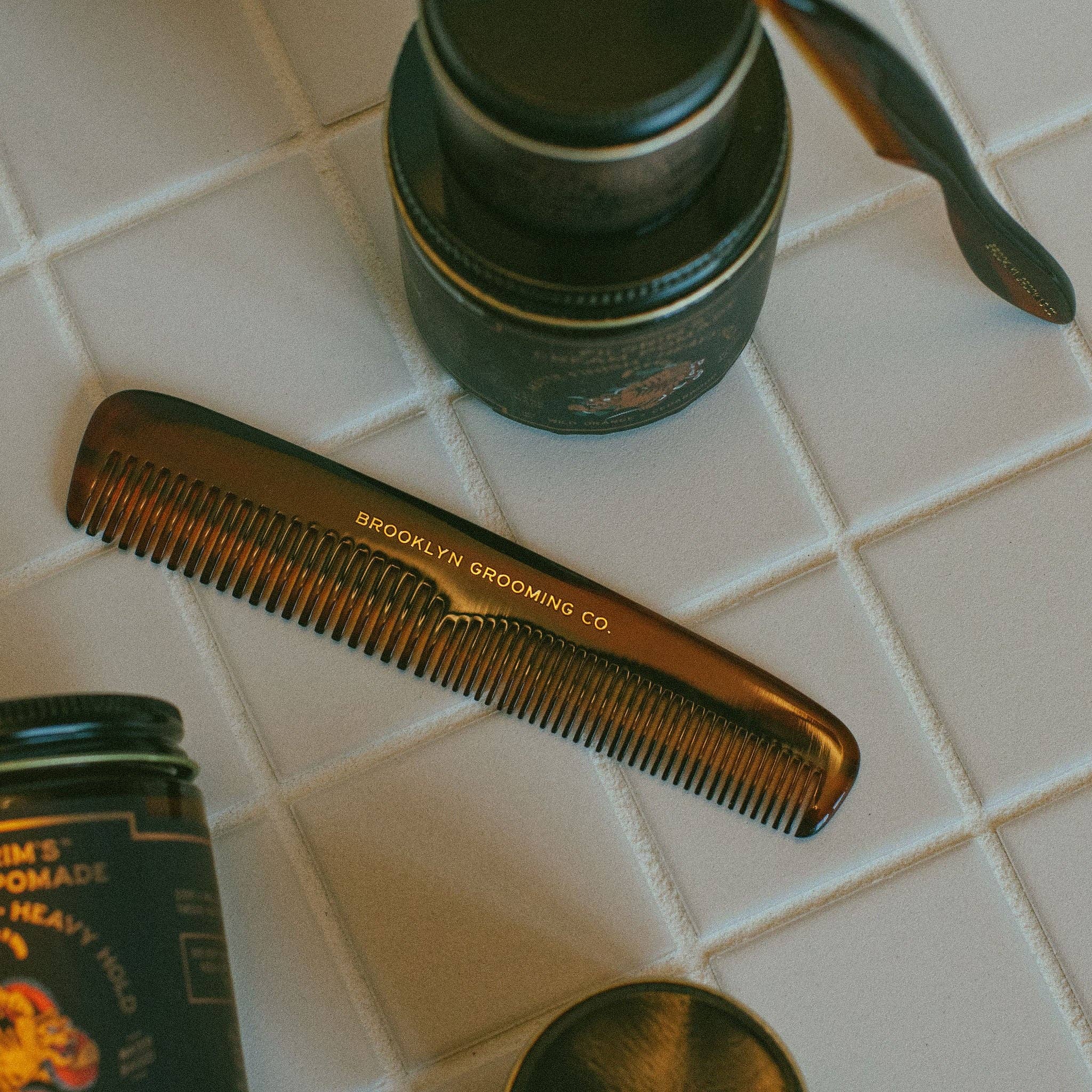 Brooklyn Grooming - Vente Peigne/brosse à cheveux - Peigne de poche fait main pour homme6