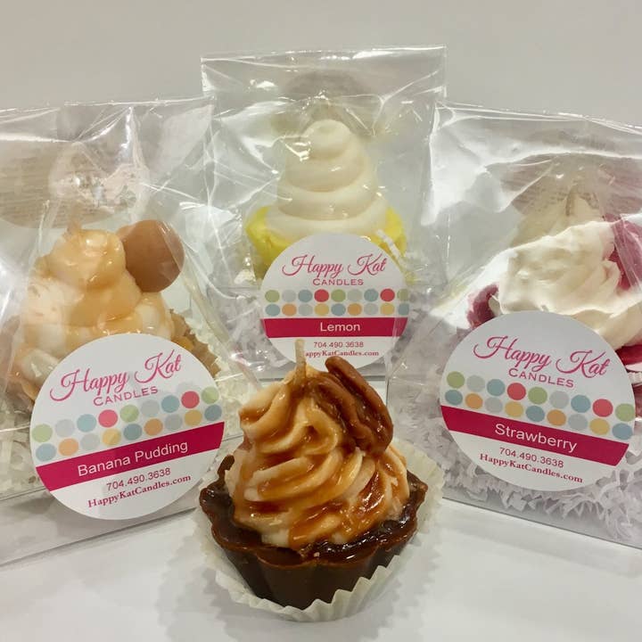 Happy Kat Candles - Wholesale Novelty Candle - Bourbon Butter Pecan Cupcake Candle2
