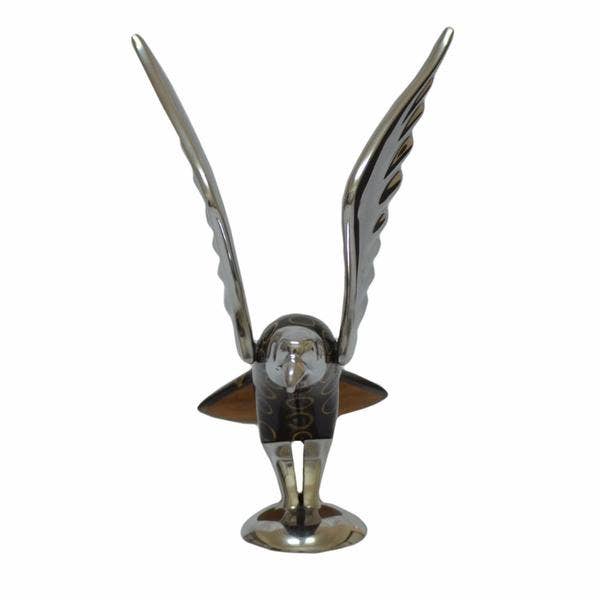 Handcrafted Gift - Venta al por mayor Figura decorativa - Figura de águila en aluminio reciclado con inserciones naturales
