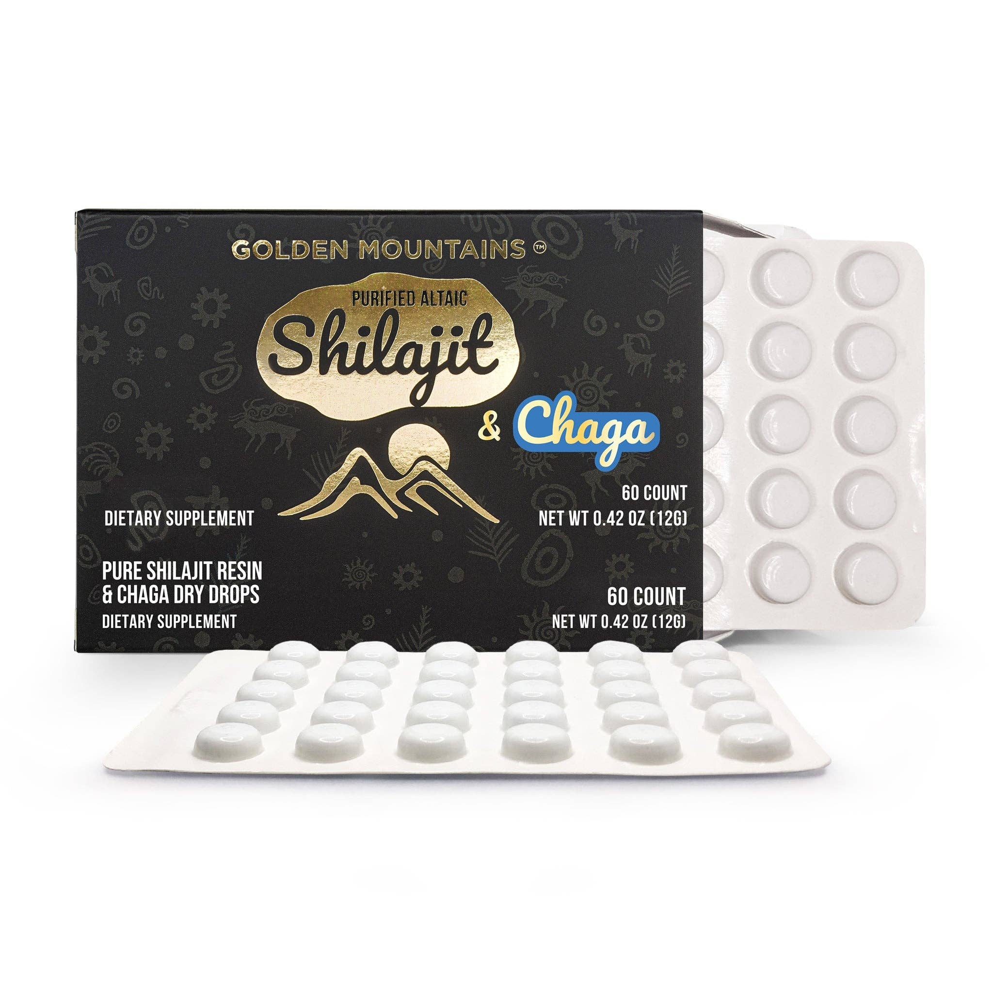 SiberianGreen - Wholesale Oral Supplement/Vitamin - Siberian Green Pure Altai Shilajit Resin w Chaga Birch Extract – 180 Dry Drops (3-Pack)3