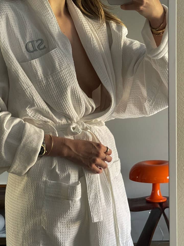 ‘Waffle’ Robe - Cotton for wholesale by Tissu Quotidien