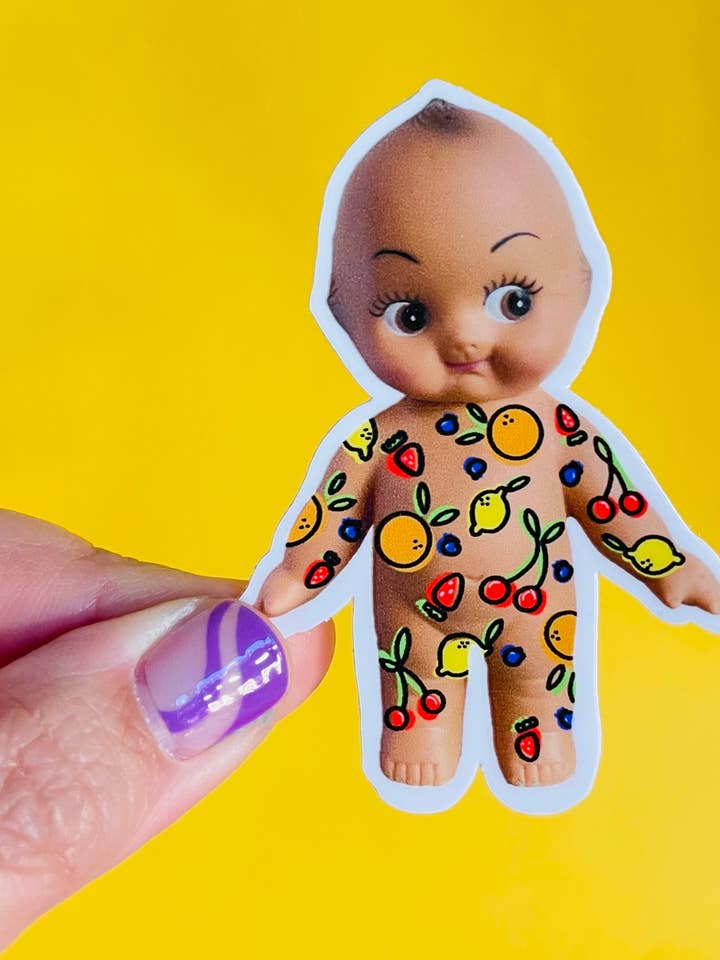 Kewpie 2 vinyl sticker for wholesale by Cover Yo Space Gurl