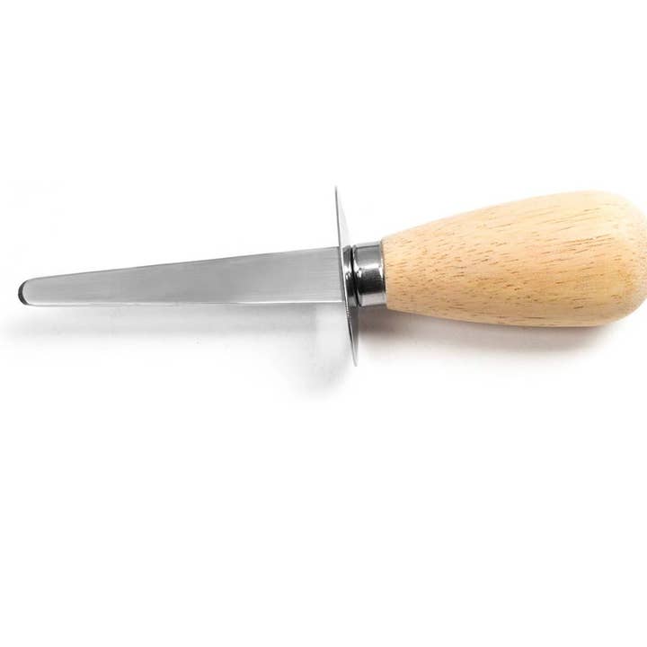 Fox Run Brands - Wholesale Kitchen/Utility Knife - Nantucket Oyster Knife, Wooden Handle, 6" x 1.25" x 1.25"