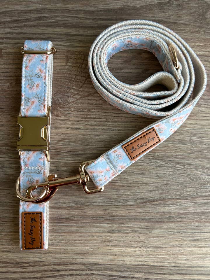 The Sassy Dog Collar & Leash Set - Daisy Collection for wholesale by The Sassy Dog