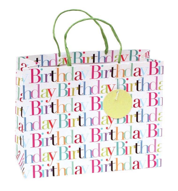 The Unique Paper Company – wholesale Gift bag – Garden Party Printed Birthday Gift Bag Spring Summer