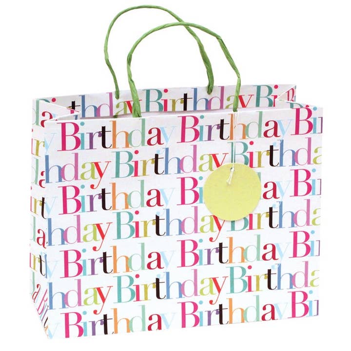 The Unique Paper Company – wholesale Gift bag – Garden Party Printed Birthday Gift Bag Spring Summer0