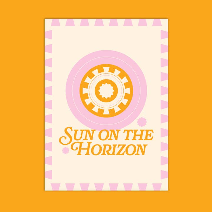 Sun on the Horizon Card for wholesale by Sure Fire Studio