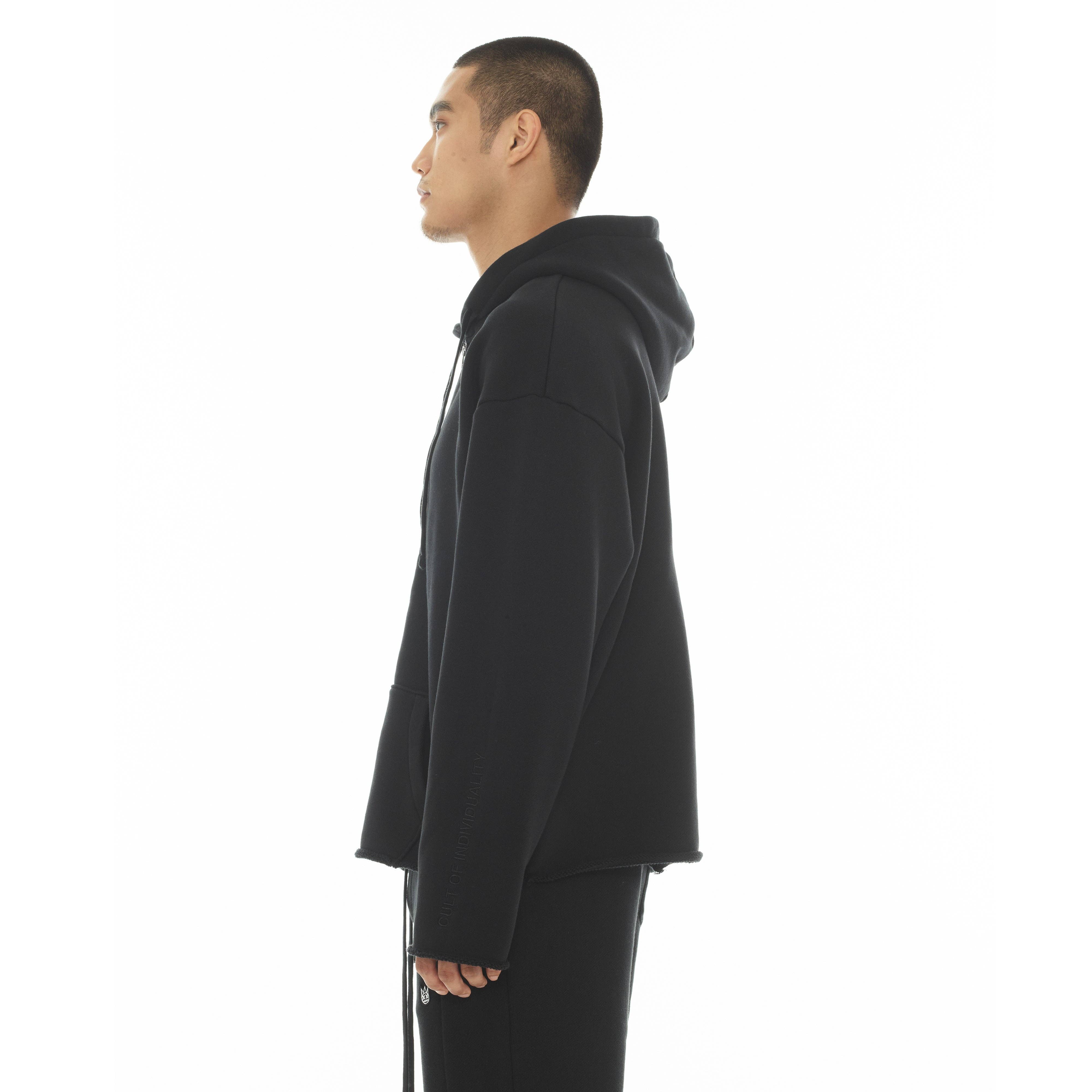 Cult's Zip Hooded Sweatshirt "Core" 620 Grams In Black for wholesale on Faire3