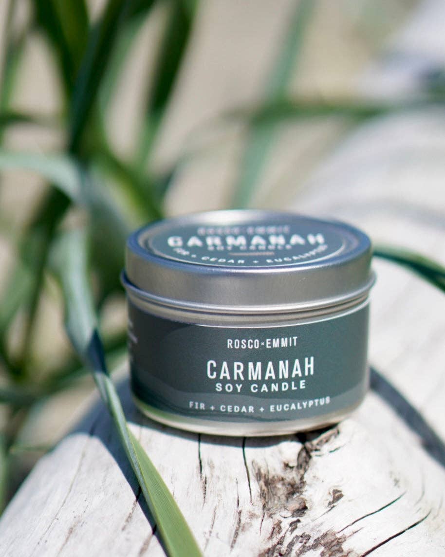 Rosco x Emmit - Vente Bougies de voyage - Bougie au soja Carmanah 4 oz1
