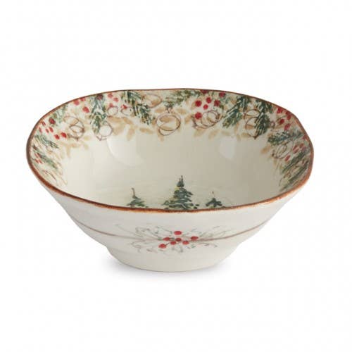 Arte Italica & Crown Linen Designs - Wholesale Bowl - Natale Cereal Bowl - Christmas1