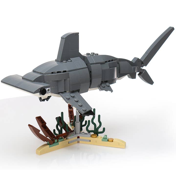 Hammerhead Shark Building Set made with LEGO parts - B3 Customs for wholesale by B3 Customs