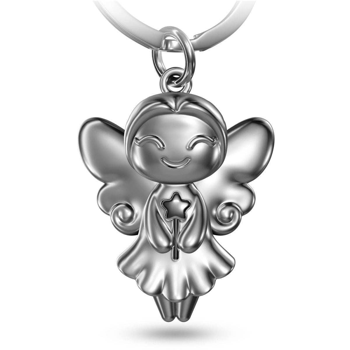 FABACH – Die Schlüsselanhänger-Schmiede – Großhandel Schlüsselanhänger – Unisex – "Fairy" Schlüsselanhänger Fee mit Zauberstab - Niedlicher Glücksbringer Wunschfee Wunscherfüller2