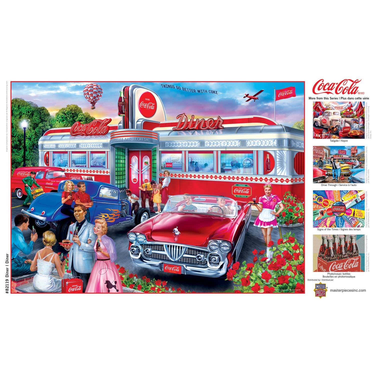 Wholesale Coca-Cola - Diner 1000 Piece Puzzle for your store - Faire