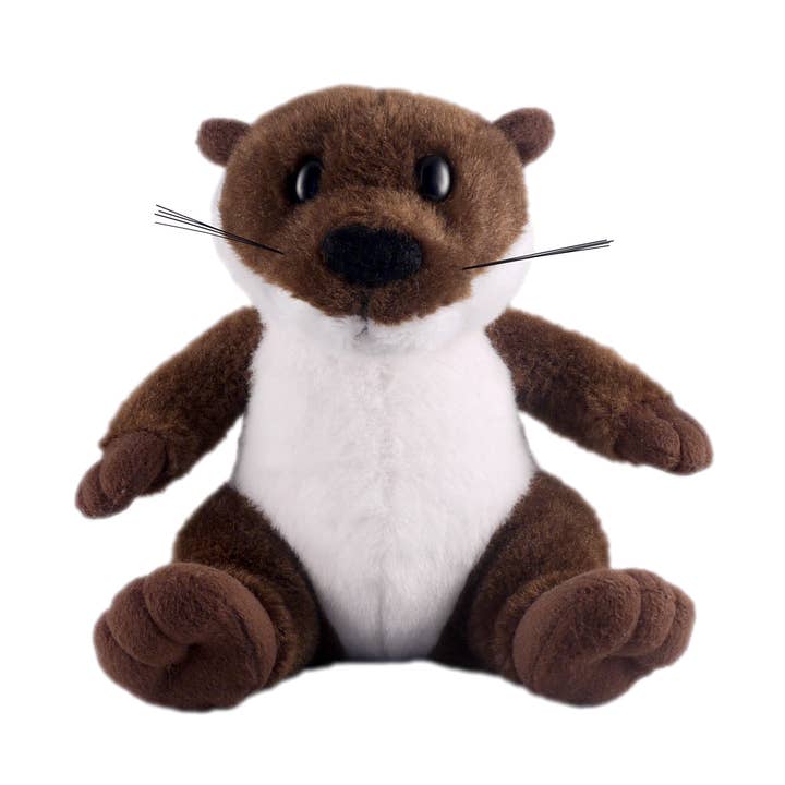 Plush Otter sækkestol dyr 8" for engroshandel hos Plushland
