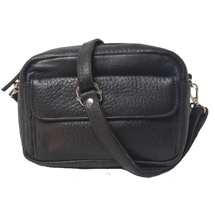 Sac de rangement à bandoulière unisexe en cuir véritable # 3652 pour la vente par IGI CANADA