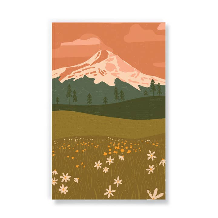Rosy Mountain Classic Layflat Notebook for wholesale by Denik