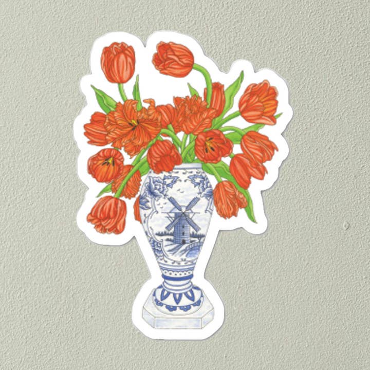 Adhesivo de tulipanes holandeses para venta al por mayor de Keepsake Studio